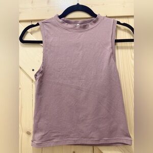 ❤️❤️🥰Yogalicious Mauve Sleeveless Summer Boho Spandex Crop Top Tee